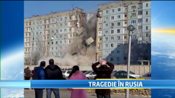 Imagini socante. Explozie intr-un bloc din Rusia, care sta sa se prabuseasca: 5 morti si 15 raniti