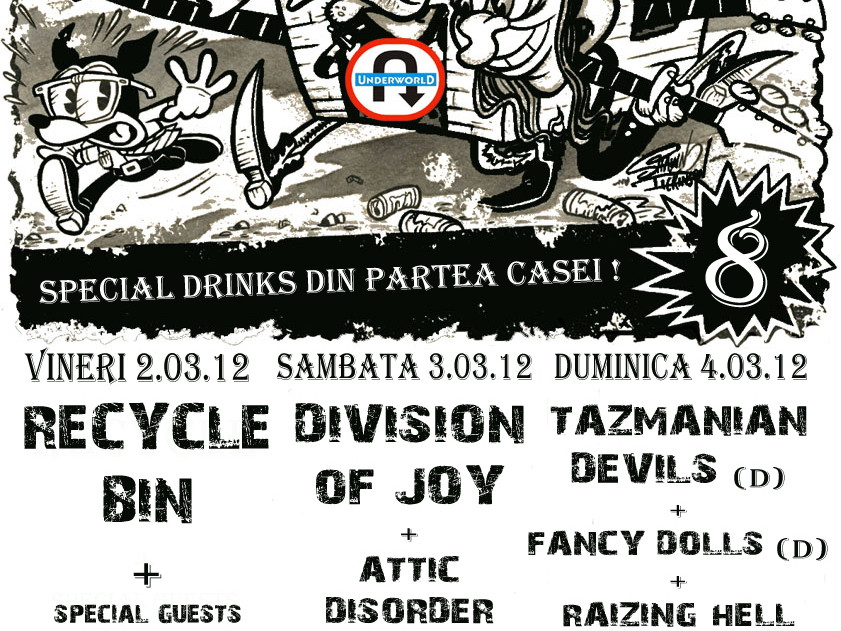 8 ani de Club UNDERWORLD: concerte de punk rock si rockabilly, party si afterparty