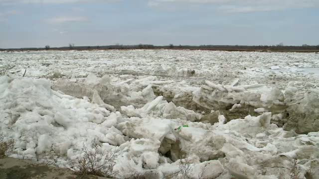 Sute de sloiuri uriase plutesc in deriva pe Dunare. Oamenii se tem pentru casele lor