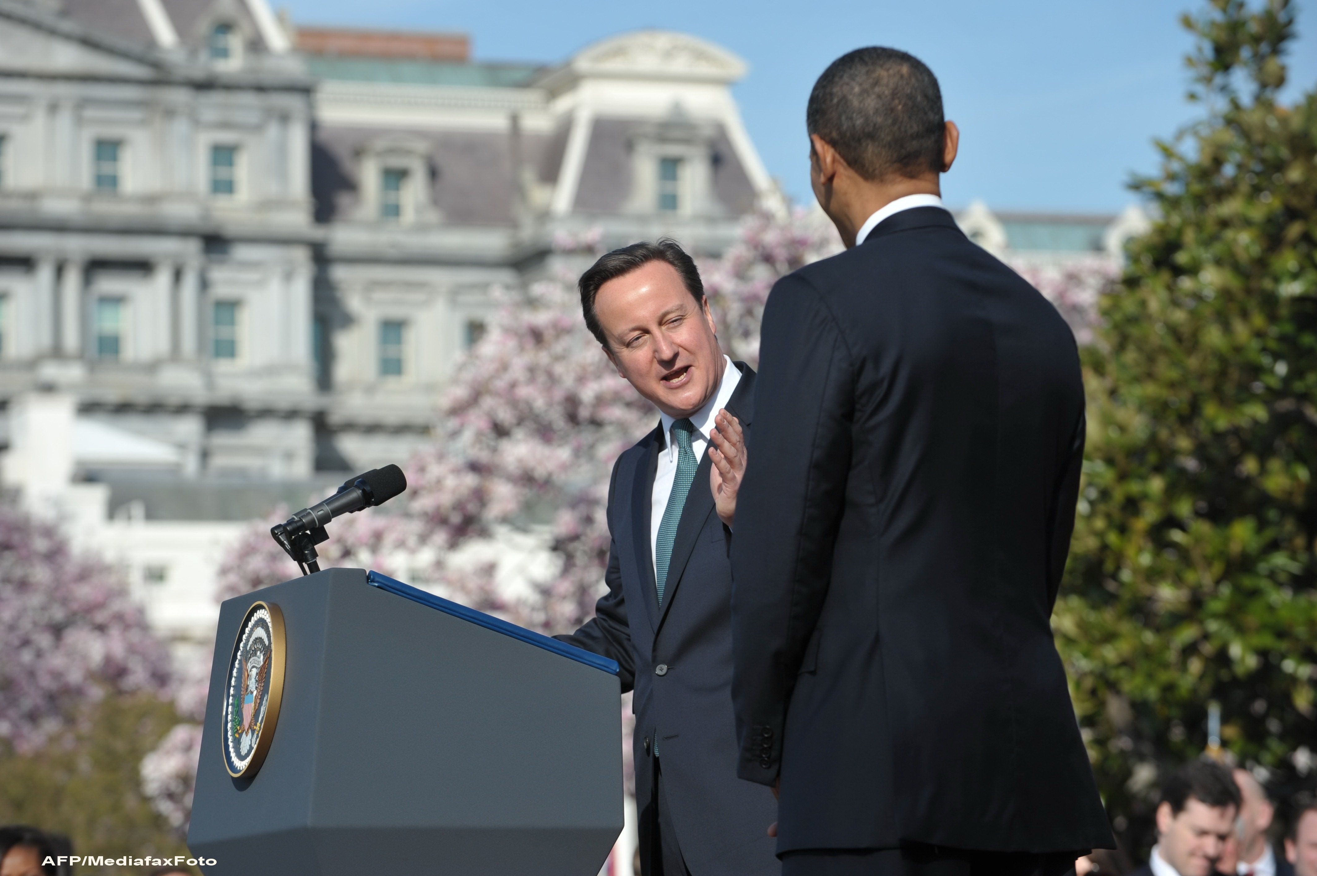 David Cameron in vizita la Barack Obama. "Bashar al-Assad va pleca, orice ar fi"