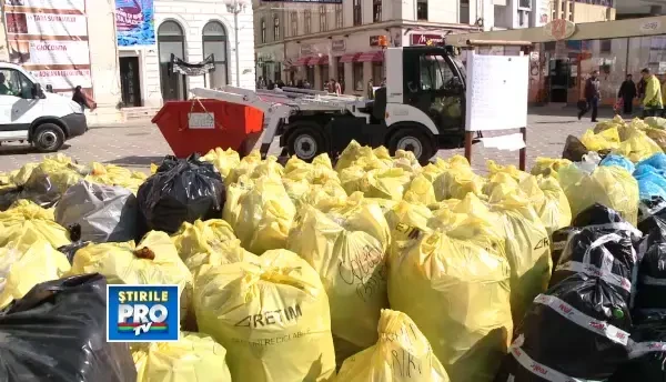 Timisoreni responsabili. Recicleaza PET-uri pentru cel mai curat oras din tara