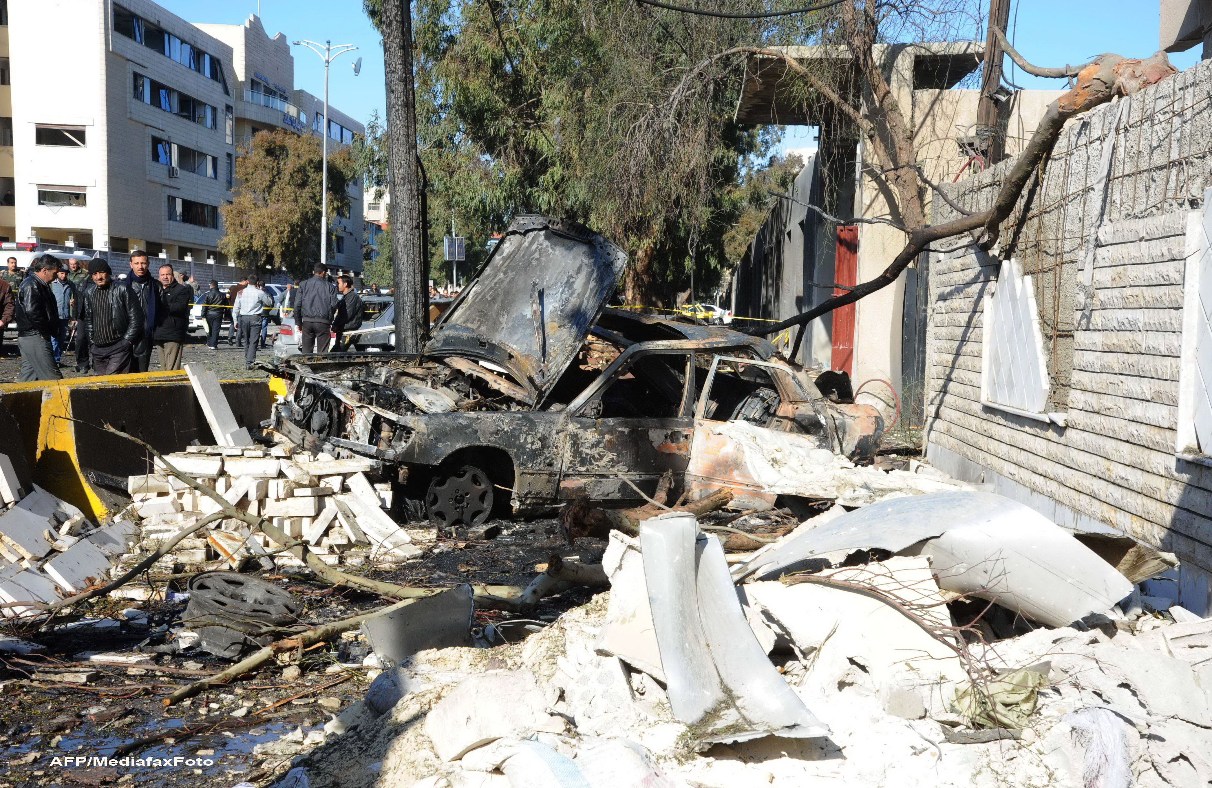 Atentat cu bomba la etajul 3 al sediului radioteleviziunii siriene din Damasc