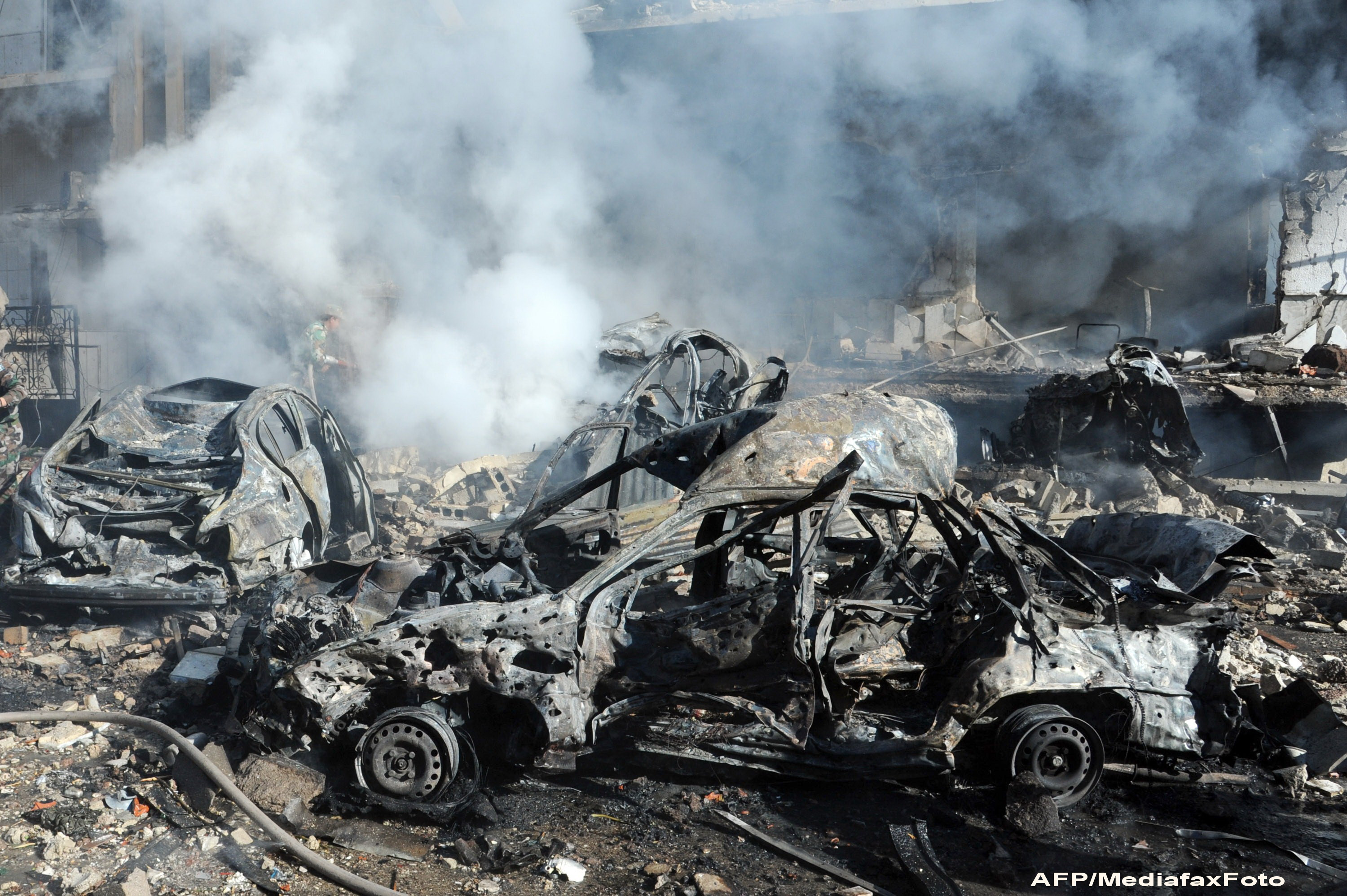 Convoiul ONU din Siria a scapat miraculos de un atentat