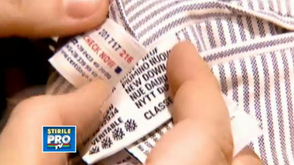 haine falsificate 4, eticheta