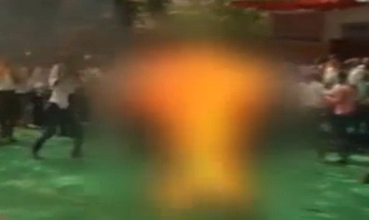 IMAGINI SOCANTE. Un tibetan si-a dat foc, in semn de protest fata de autoritatile chineze