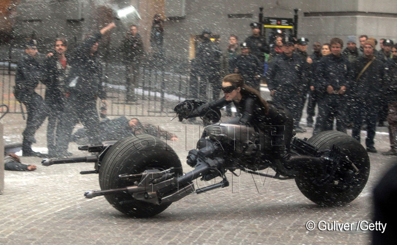 Secventa din timpul filmarilor la Batman: The Dark Knight Rises