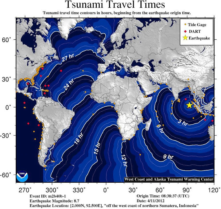 HARTA propagarii valurilor uriase. Unde ar putea ajunge tsunami-ul din Indonezia
