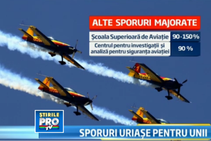 Sporuri de pana la 250% din salariu pentru angajatii din aviatie si transporturi pe apa - propunere