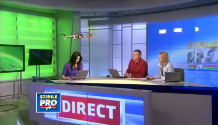 Un QUADROCOPTER zboara prin studioul lui Dedu, iar RoboGeta spune bancuri. iLikeIT cu George Buhnici