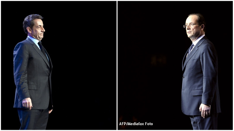 Sondaje: Hollande l-ar invinge pe Sarkozy in turul doi cu cel putin 54 la suta