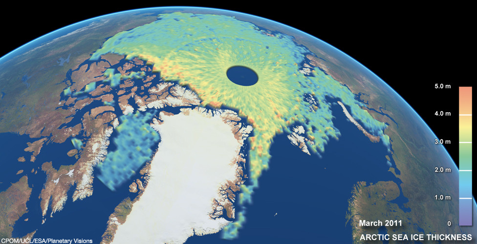 Cele mai detaliate imagini ale grosimii calotei glaciare. VIDEO