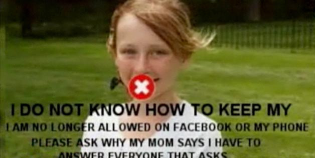O adolescenta, pedepsita umilitor pe Facebook de mama ei