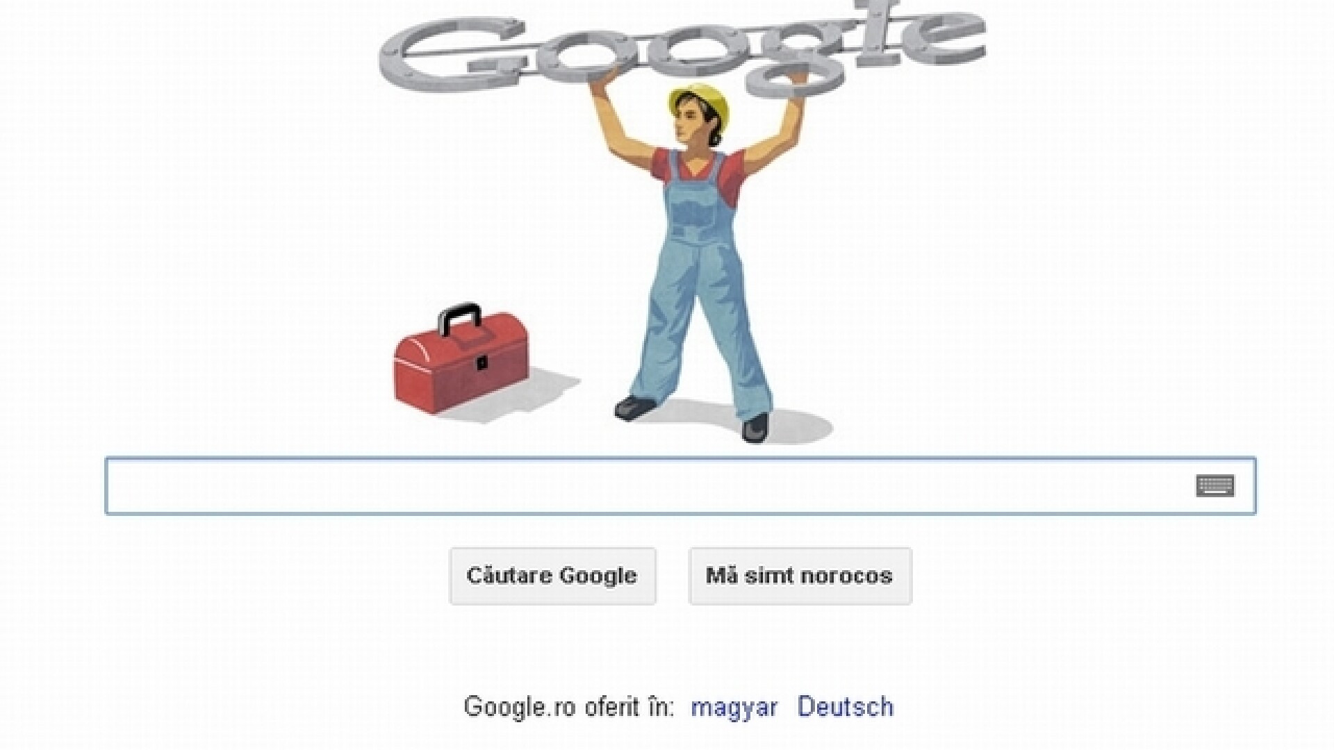Google sarbatoreste Ziua Muncii, 1 Mai, printr-un logo special