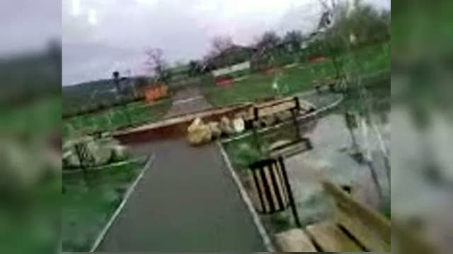 200.000 de euro, investiti de primarul unei comune intr-un parc compromis la prima ploaie zdravana