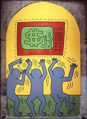 Keith Haring - pictura in ulei