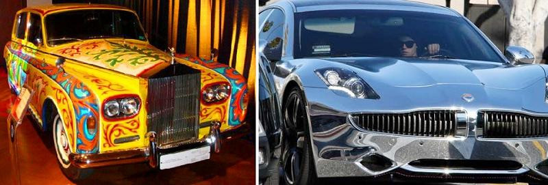 Fabuloasa colectie de masini The Beatles vs. garajul ultra straucitor al lui Bieber! Cum arata singurul Rolls Royce tunat de tigani: