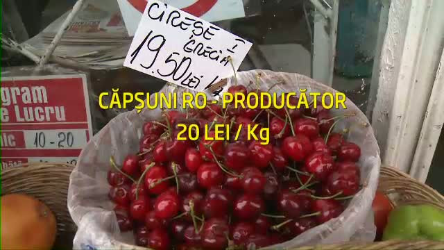 Primavara lui 2012, pe minus la productie. Ciresele si capsunile romanesti sunt putine si scumpe