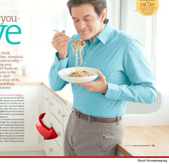 O portie de paste l-a bucurat pana la extaz. Celebrul Dr. Oz, ironizat de presa din SUA