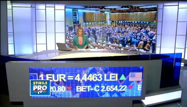 Saptamana recordurilor pentru cursul valutar. Un euro costa astazi 4,4463 lei la cotatia BNR