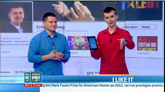 Magia gadgeturilor. Ce a facut Cristian Gog cu tableta lui George Buhnici la iLikeIT