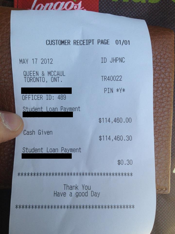 FOTO. O tara intreaga vrea sa stie cine este omul care a primit aceasta chitanta