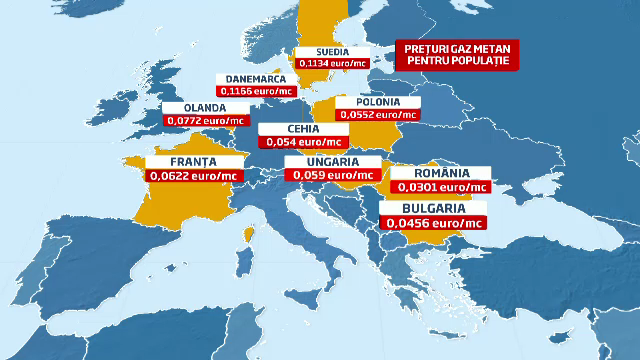 Liberalizarea pretului la gaze arunca in aer facturile romanilor. Cu cat se va scumpi metrul cub