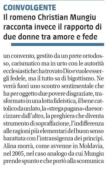 Filmul lui Mungiu la Cannes naste controverse in presa din Europa.Ce sanse are sa castige Palme d'Or