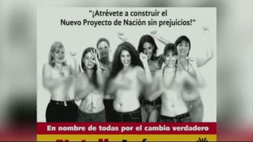 O candidata la congresul mexican isi face campanie topless: "Haideti sa legalizam drogurile"