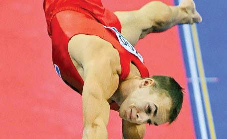 Gimnastul Flavius Koczi, aur la sarituri la Campionatele Europene de Gimnastica