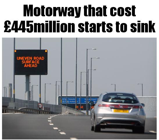 Drumul care a intrat sub pamant. Ce a patit o autostrada de 500 mil euro deschisa acum un an