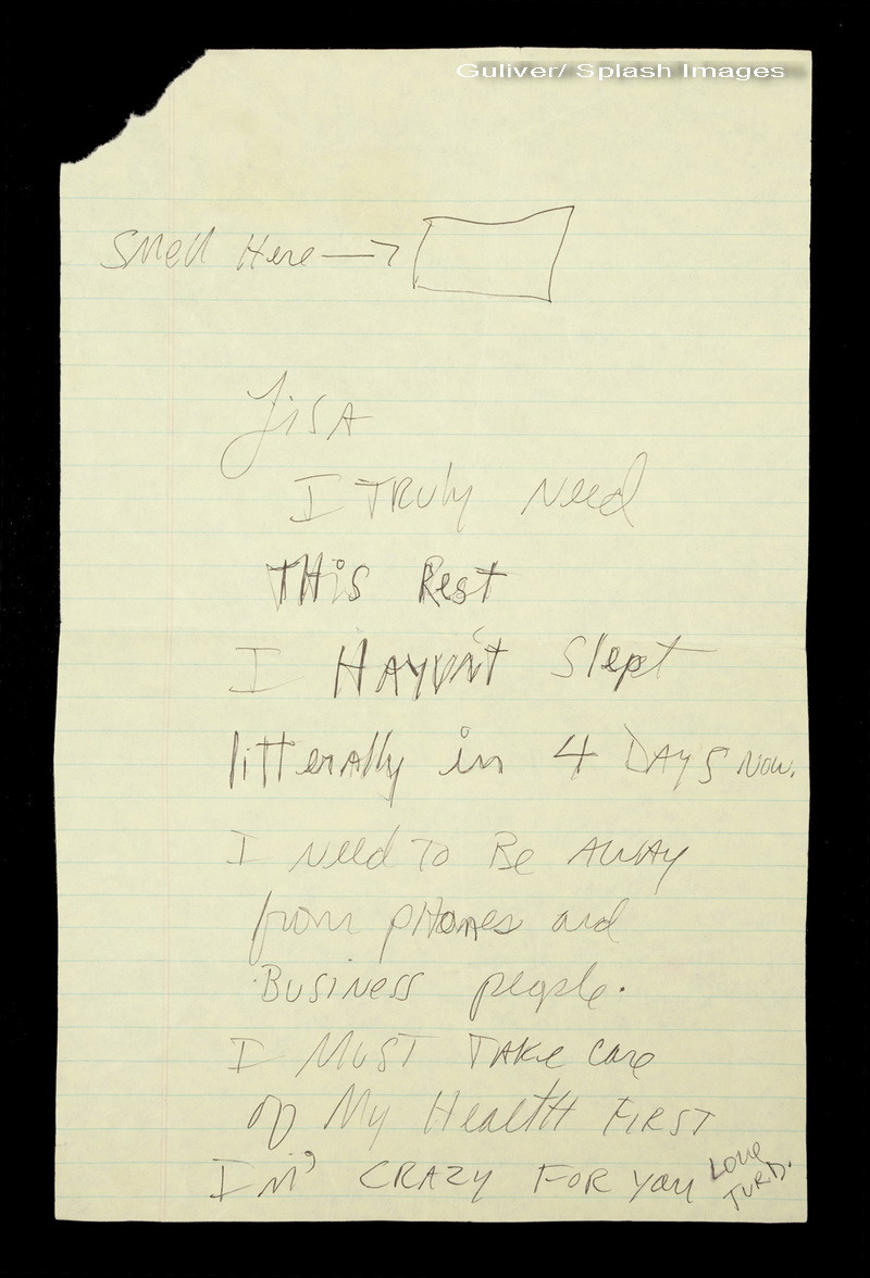 O scrisoare secreta a lui Michael Jackson catre Lisa Marie Presley, scoasa la licitatie