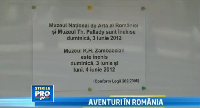 1000 de turisti americani care au venit in Romania de Rusalii s-au trezit cu muzeele inchise