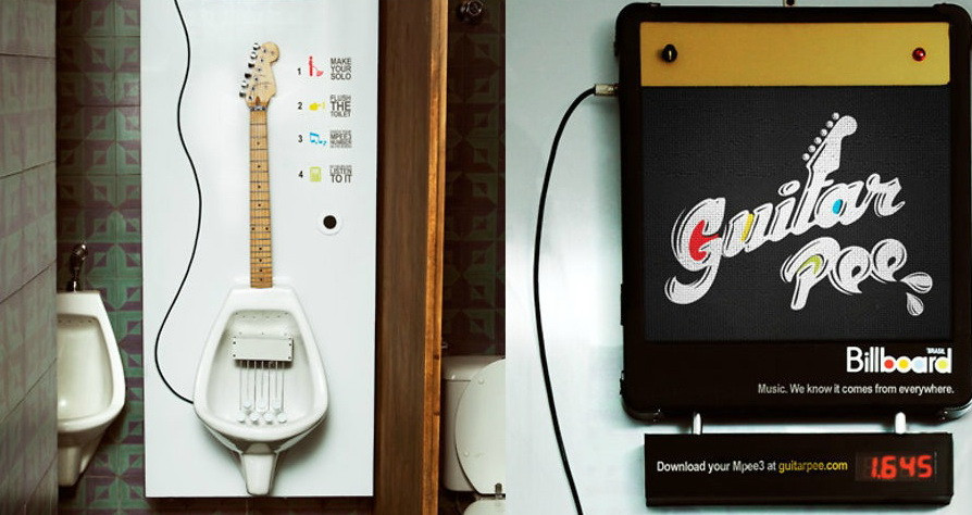 ACESTA este pisoarul in care canti la chitara :) VIDEO