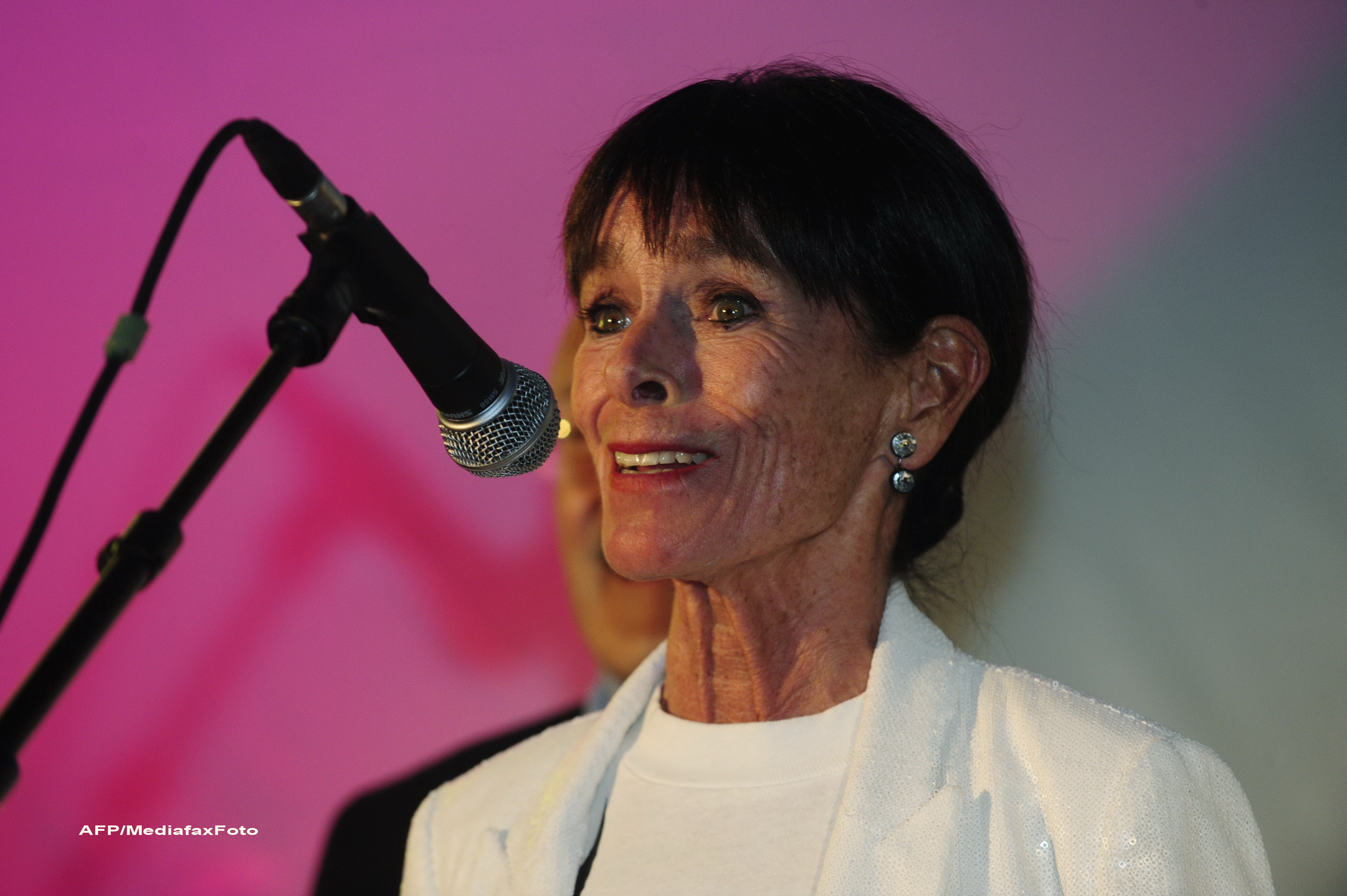 Geraldine, fiica celebrului Charlie Chaplin, prima data in Romania. Actrita, incantata de palinca