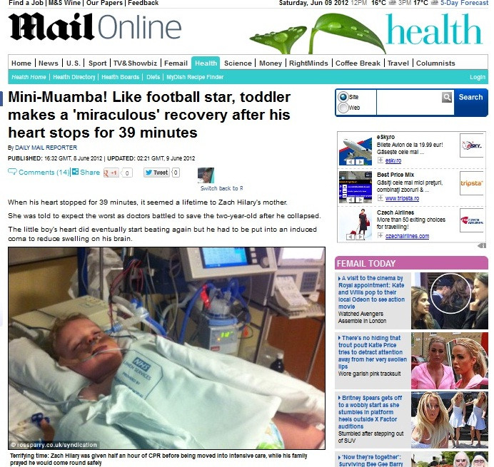 Miracolul care i-a uimit si pe medici. A inviat dupa ce inima NU i-a batut timp de 39 de minute