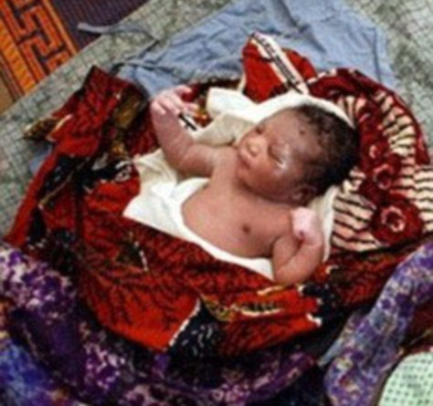 FOTO. Destinul unei fetite de doua saptamani: parintii au lasat-o sa moara, un caine a salvat-o