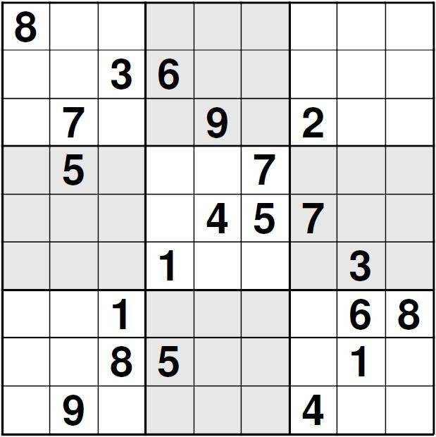 cea mai grea grila Sudoku