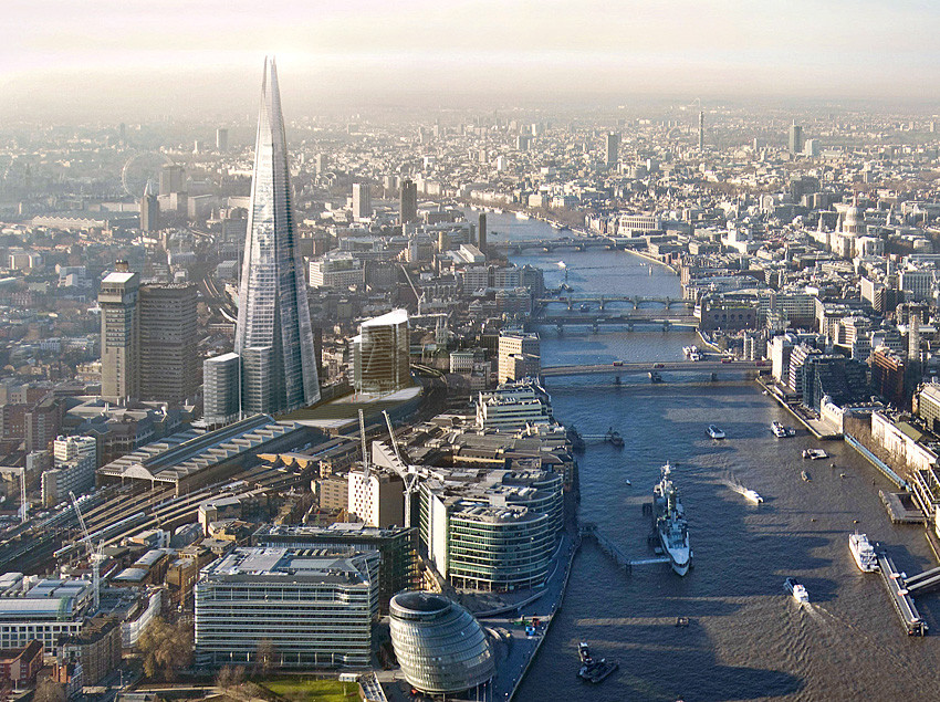 Cea mai inalta cladire din Europa este un "gunoi".The Shard a fost contruita din materiale reciclate