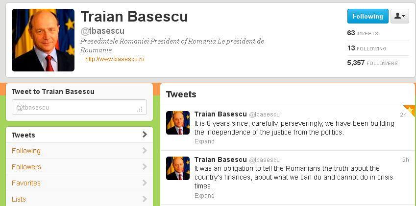 Lupta lui Basescu cu referendumul se muta pe retelele de socializare. Ce a postat astazi pe Twitter