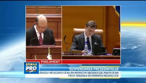Discursul lui Traian Basescu in Parlament partea 2