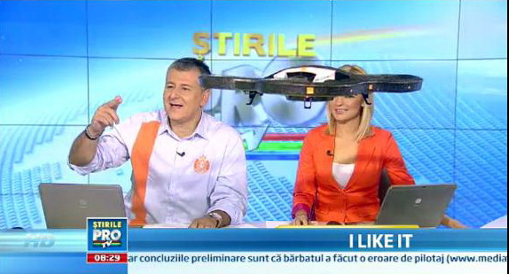 Mihai Dedu si Lavinia Petrea - "atacati" LIVE de un elicopter dirijat de George Buhnici la iLikeIT