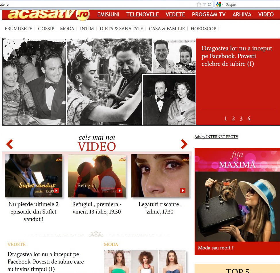 Site-ul www.acasatv.ro a fost relansat la o zi dupa recordul absolut de trafic