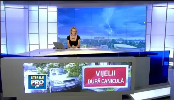 Furtunile au inlocuit canicula. Copaci smulsi, inundatii si masini distruse, in estul tarii