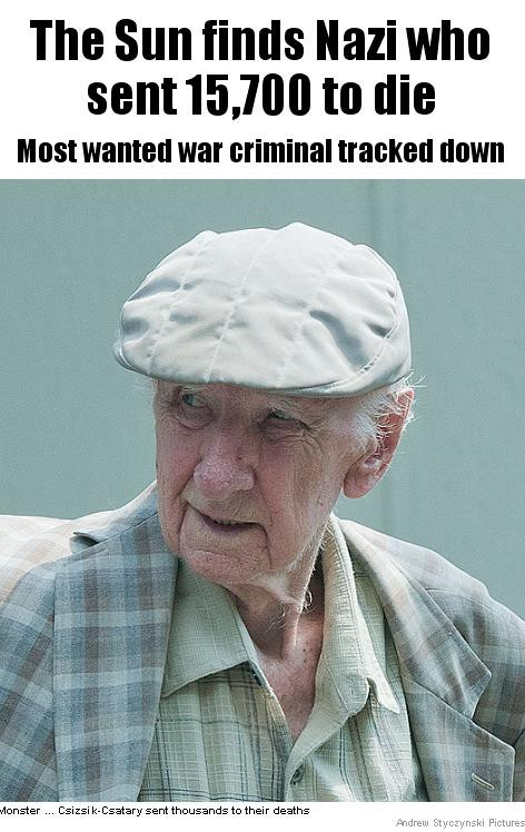 97 de ani si 15.000 de suflete pe constiinta. Cel mai cautat criminal de razboi nazist a fost prins