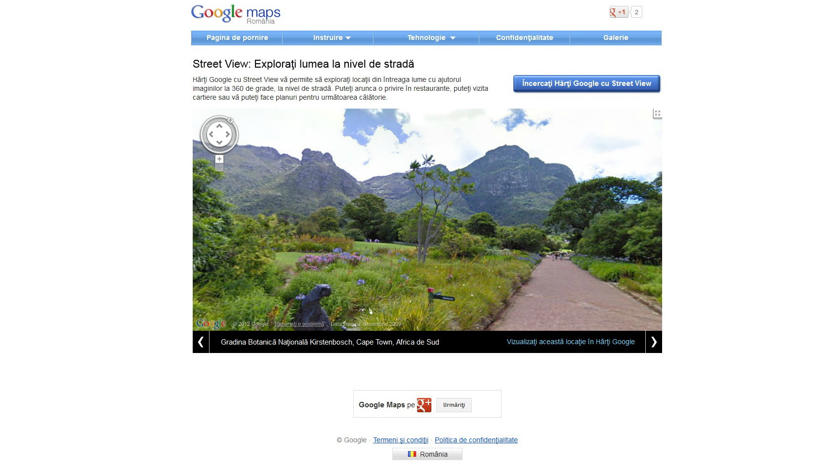 Imagini cu obiectivele turistice ale Romaniei, din 39 de orase mari, vor fi disponibile in Street View pe Google Maps