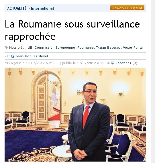 Situatia din Romania este generata de o "problema de cultura politica" - presa