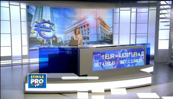 Cursul a coborat sub 4,63 spre finalul sesiunii. Dealerii spun ca BNR a intervenit indirect