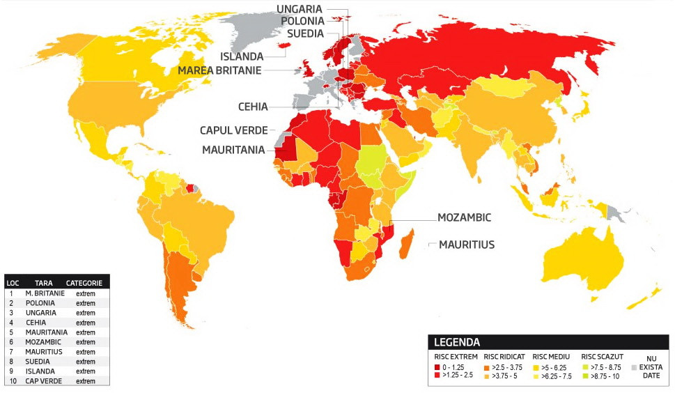 Harta tarilor aflate in primejdie, daca zona euro se rupe FOTO