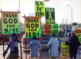 Westboro Baptist Church, proteste