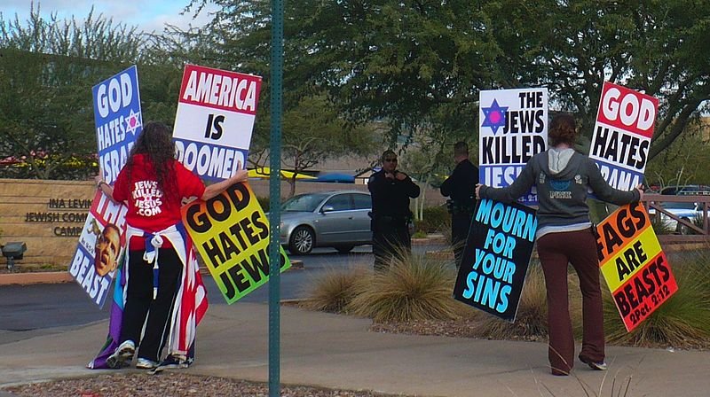 Westboro Baptist Church, proteste